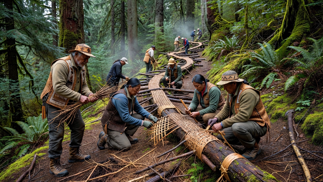 Tribes Restore Ancient Woven Trail Networks in Pacific Northwest
